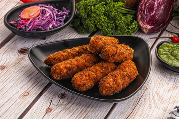 Indian minced meat kebab kofta