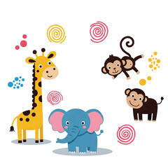 Obraz premium print for a children's T-shirt with a children's theme