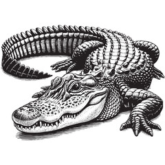 crocodile on the beach
