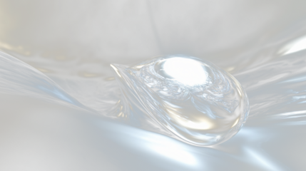 a silver object with a white light shining through it