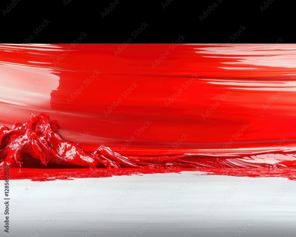 Aufkleber Abstract Red Paint Swirl Texture Background Image for Design Projects and Creative Visuals