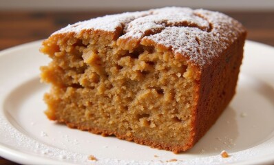 Delicious slice of homemade cake