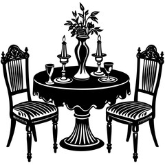 table and chairs