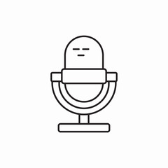 microphone audio recording icon vector sign