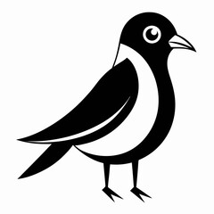 bird on a white background