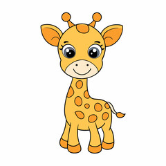 funny giraffe cartoon