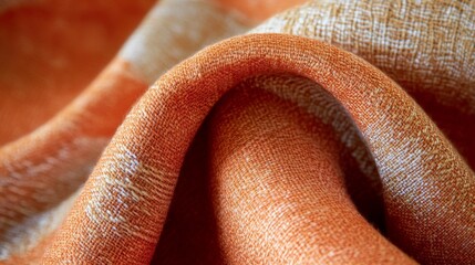 Bright orange fabric with a rough texture woven on a Jacquard loom. Perfect for furniture, wallpaper, or other decorative uses.