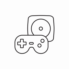 game console entertainment icon vector sign