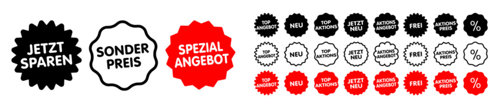 Sonderangebot Etiketten