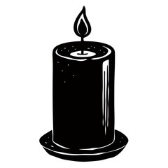 oil lamp vector illustration