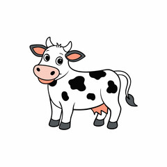 cowcow, animal, cartoon, farm, illustration, vector, milk, cattle, cute, mammal, white, agriculture, dairy, bull, isolated, black, nature, calf, livestock, art, funny, goat, beef, domestic, fun