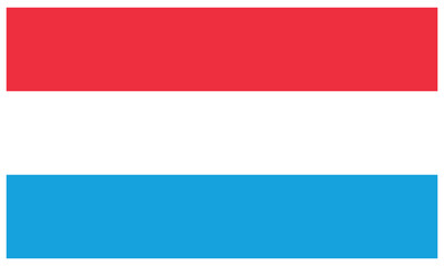 Luxembourg country flag Vector illustration.