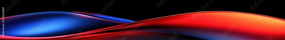 Poster Abstract Red and Blue Liquid Waves Design Background Image for Website Banner or Presentation