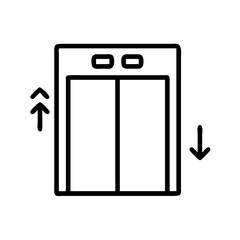 Elevator icon with up and down arrows