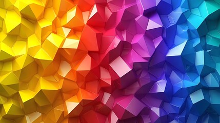 Colorful 3D geometric abstract background