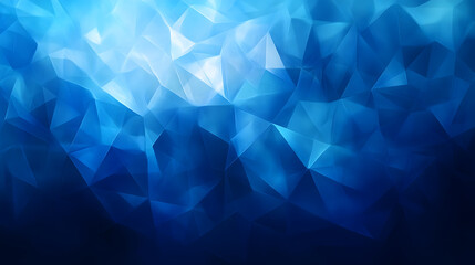 Fototapeta premium Stylized Underwater Digital Art with Geometric Shapes