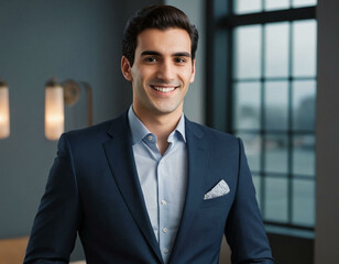Modern Businessman Portrait on a Clean White Background