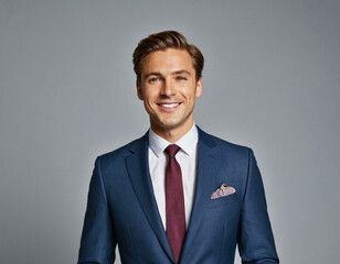 Modern Businessman Portrait on a Clean White Background