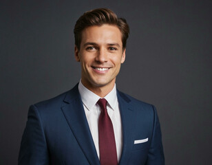 Modern Businessman Portrait on a Clean White Background