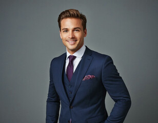 Modern Businessman Portrait on a Clean White Background