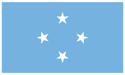 Micronesia country flag Vector illustration.