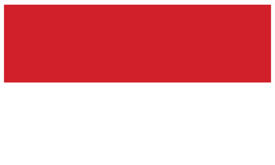 Obraz premium Monaco country flag Vector illustration.