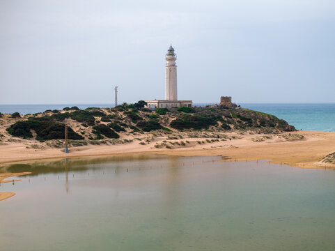 Faro de Trafalgar en Barbate, Cadiz, Andalucia