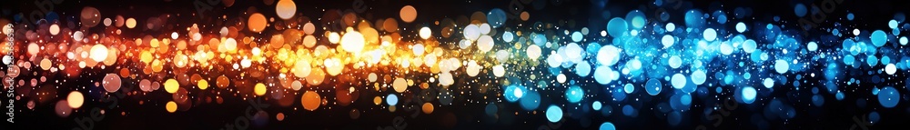 Aufkleber Colorful Abstract Light Bokeh Background with Vibrant Blurred Effect