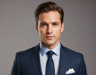 Modern Businessman Portrait on a Clean White Background