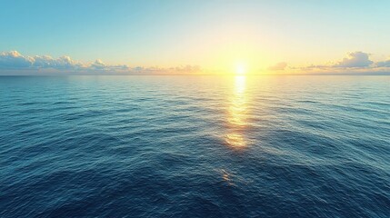 Fototapeta premium Sunrise Over Calm Ocean