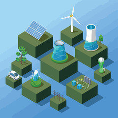 2d vector environment Collection Solar Panel icon Symbolizing clean and renewable solar energy.
