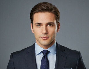 Modern Businessman Portrait on a Clean White Background