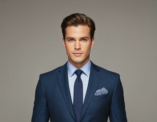 Modern Businessman Portrait on a Clean White Background