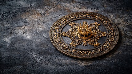 Obraz premium Intricate thai pratam yarm design thai culture decorative art elegant setting close-up artistic expression