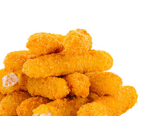 Crispy golden fried snacks piled in a delicious stack