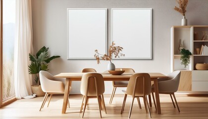 Exterior of white office with poster, side view