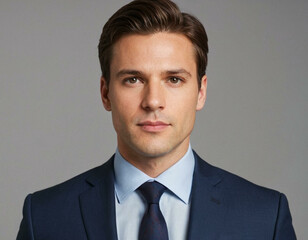 Modern Businessman Portrait on a Clean White Background