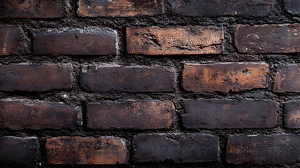 Obraz premium Textured Red Brick Wall Background with a Vintage Industrial Feeling : Generative AI