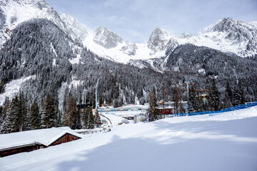 Eine Runde Langlaufen in der Südtirol-Arena von Antholz im wunderschönen Antholzer Tal -...