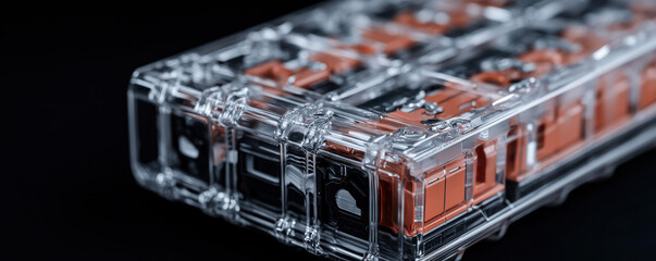 Transparent casing reveals advanced EV battery design