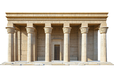 Naklejka premium luxor temple on transparent or white background