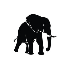 elephant silhouette vector