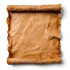 A simple yet intriguing piece of brown paper displaying its natural texture and subtle color variations