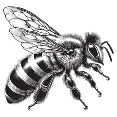 vector illustration of a bee