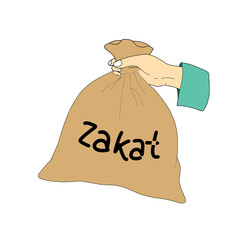 bag with zakat fitrah
