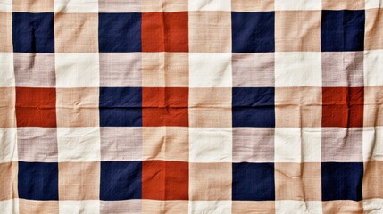 Fototapeta premium Colorful Checkered Plaid Textile Pattern for Home Decor and Fashion