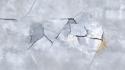 Cracked Ice Surface Texture: A Close-Up Image AI Generated