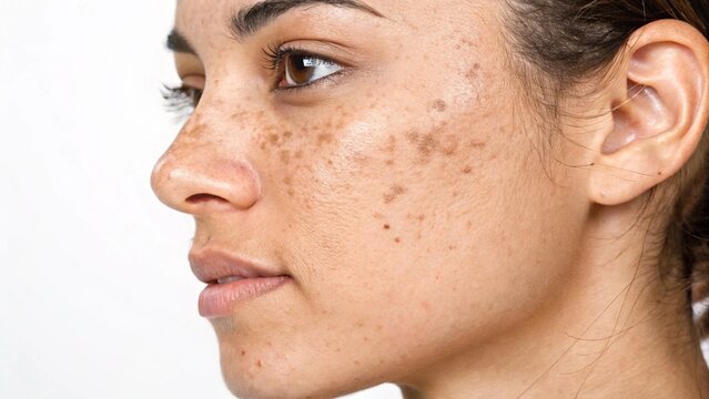 Hyperpigmentation with visible contrast, detailed shot