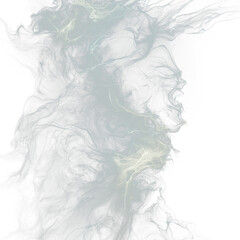 a black background with white smoke