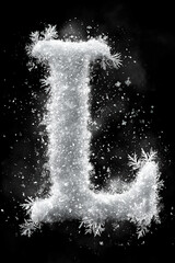 Obraz premium frozen, font, numbers, cinematic, unique, icy, frost, snow, cold, ice, winter, glacial, frosty, snowflake, frozen typography, crystal, holiday, Christmas, dramatic, bold, shiny, reflective, artistic, 